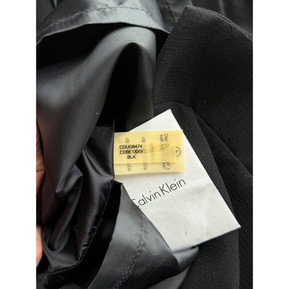 NWT Calvin Klein Black Cap Sleeve Sheath Dress | Quiet Luxury Business Corpcore - Picture 14 of 15
